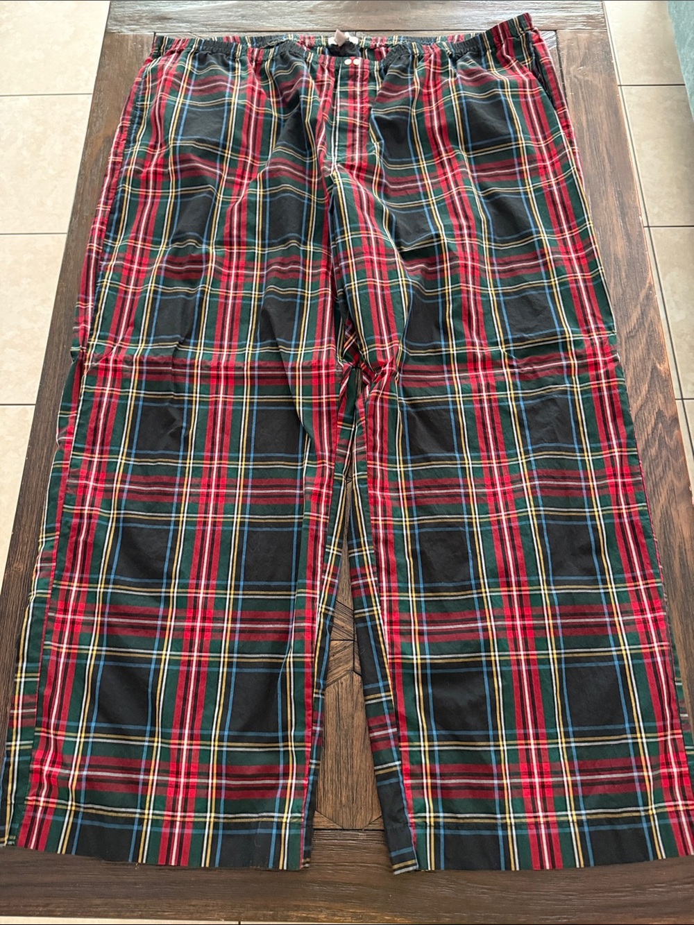 J.Crew Men’s Tartan Plaid Pajama Pants 3X Stewart Plaid